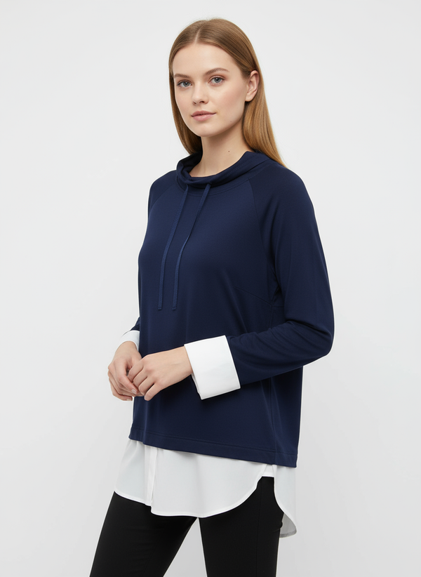 Dvoslojna majica marine plava 251600